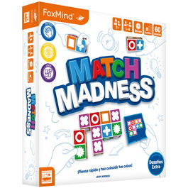 Sd Games Juego de Mesa Match Madness 2ª Edición, Velocidad y Percepción Visual, Juego Familiar para 1-4 Jugadores de 7+ Años con Retos QR y Enfoque Pedagógico