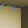 Emuca Kit de herrajes para armario 2 puertas correderas y cierre suave Flow con carriles de superficie 2.35m, tableros no incluidos, Anodizado mate