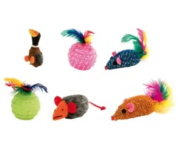 Ferplast PA 5017 Juguete para Gato Surtido 8 x 4 x h 4 cm