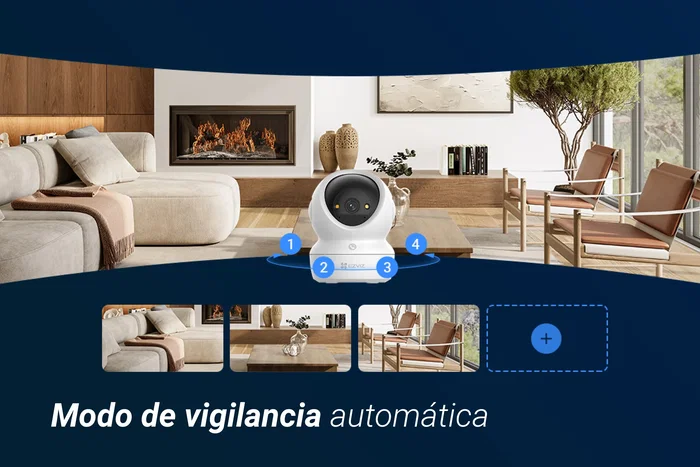 EZVIZ H6c G1 4K Cámara de seguridad IP esférica para interior EZVIZ H6c G1 4K Cámara de seguridad IP esférica para interior