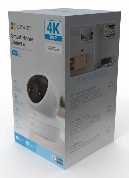 EZVIZ H6c G1 4K Cámara de seguridad IP esférica para interior EZVIZ H6c G1 4K Cámara de seguridad IP esférica para interior