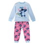 Cerdá Pijama Largo Coral Fleece Aplicaciones Stitch 14 Años Light Blue