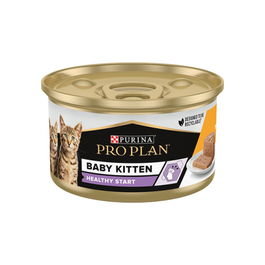 Purina Pro Plan Feline Baby Kitten Alimento Húmedo para Gatitos, Lata 24x85 gr