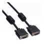ROLINE 11.04.5270 Cable VGA (D-Sub) Macho a Macho de 20 metros con Núcleo de Ferrita, Negro