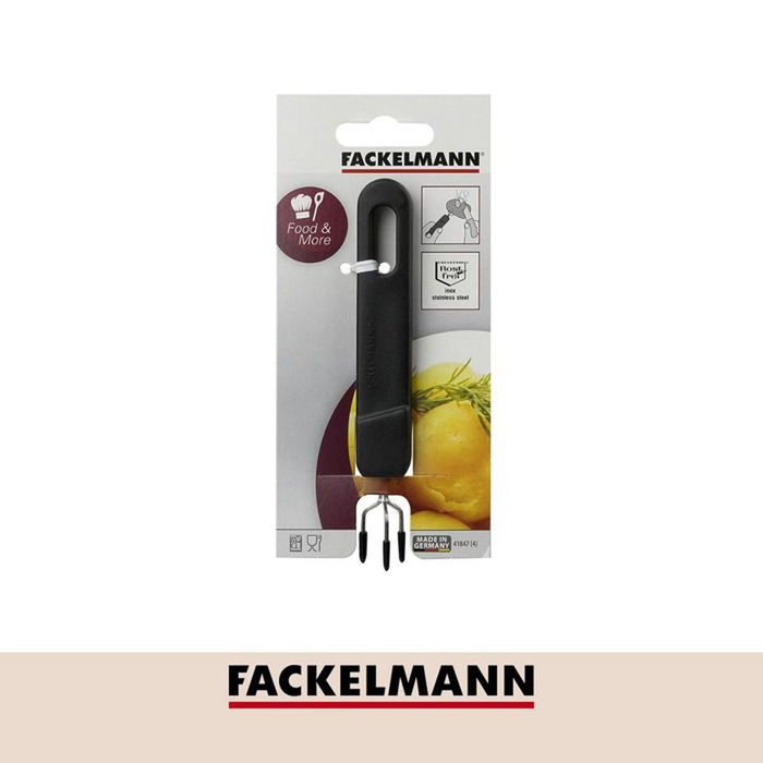 Fackelmann Machacador de patatas con doble palanca y tenedor de tres puntas