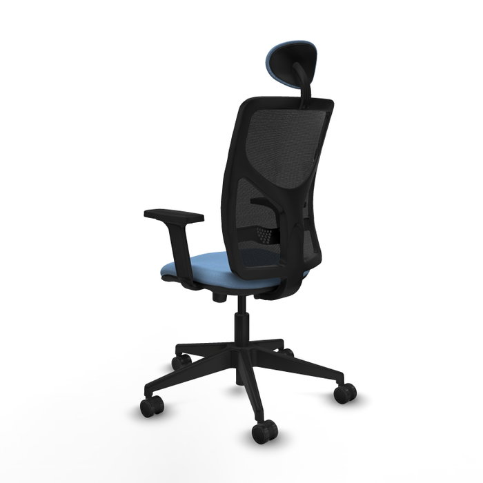 PIQUERAS Y CRESPO Silla de oficina Motilla con mecanismo Sincro/Traslack Azul cielo y Negro PIQUERAS Y CRESPO Silla de oficina Motilla con mecanismo Sincro/Traslack Azul cielo y Negro