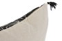 DKD Home Decor Cojín de Algodón Negro Impreso y Bordado