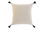 DKD Home Decor Cojín de Algodón Negro Impreso y Bordado