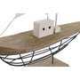 DKD Home Decor Decoración Velero Paulownia y Metal 54x15x61,5