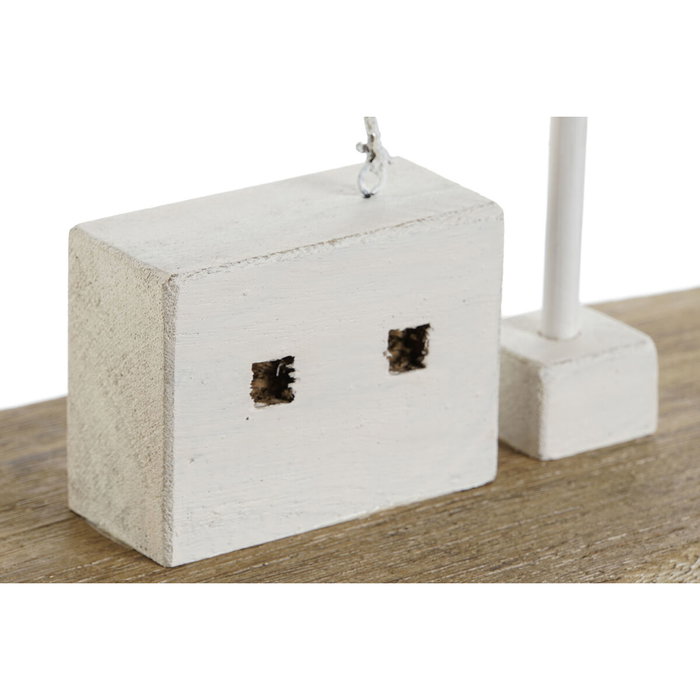 DKD Home Decor Decoración Velero Paulownia y Metal 54x15x61,5