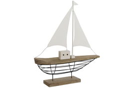 DKD Home Decor Decoracion Atlantico Blanco Natural 15 x 61.5 x 54 cm