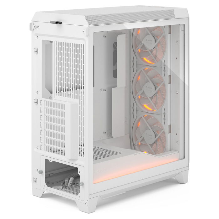 Fractal Design Meshify 3 Midi Torre ATX EATX micro ATX Mini-ITX Blanca Panel de Vidrio Templado RGB Clear Tint