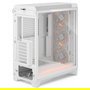 Fractal Design Meshify 3 Midi Torre ATX EATX micro ATX Mini-ITX Blanca Panel de Vidrio Templado RGB Clear Tint