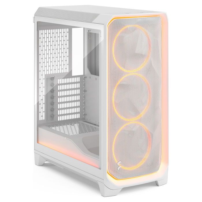 Fractal Design Meshify 3 Midi Torre ATX EATX micro ATX Mini-ITX Blanca Panel de Vidrio Templado RGB Clear Tint