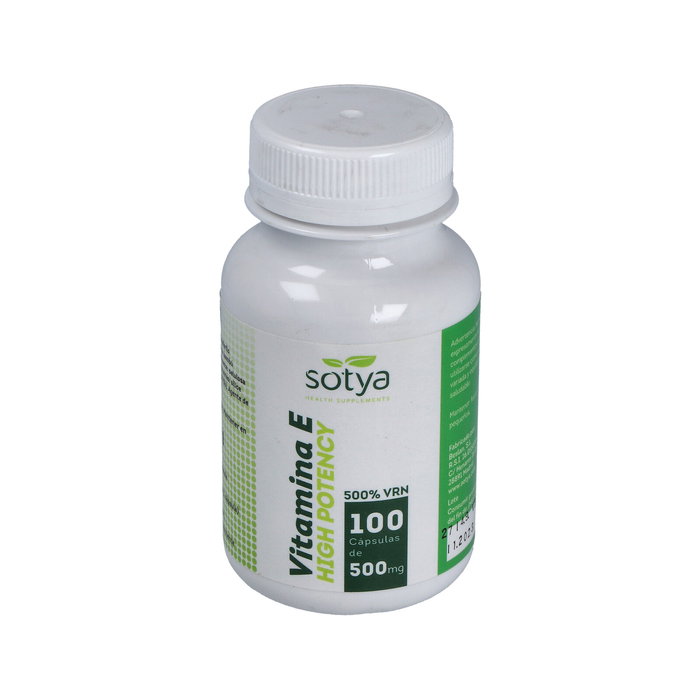 Sotya Vitamina E High Potency - Suplemento antioxidante - 100 Cápsulas Sotya Vitamina E High Potency - Suplemento antioxidante - 100 Cápsulas