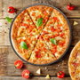 Quttin Molde para Pizza 32.8 cm x 32.8 cm x 1.3 cm, Gris Oscuro (12 Unidades)