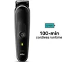 Braun Recortadora All in One Series 5 MGK5440, con 10 Accesorios, Batería, para Barba, Cabello y Vello Corporal, Resistente al Agua