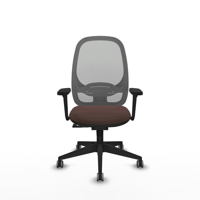 PIQUERAS Y CRESPO Silla de oficina Cilanco con mecanismo Sincro, Marrón oscuro y Gris PIQUERAS Y CRESPO Silla de oficina Cilanco con mecanismo Sincro, Marrón oscuro y Gris