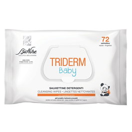 BioNike Triderm Baby Toallitas limpiadoras para rostro y manos, 72 pzs