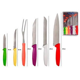 Tramontina Juego de Cuchillos 6 Piezas Acero Inoxidable Mango Polipropileno