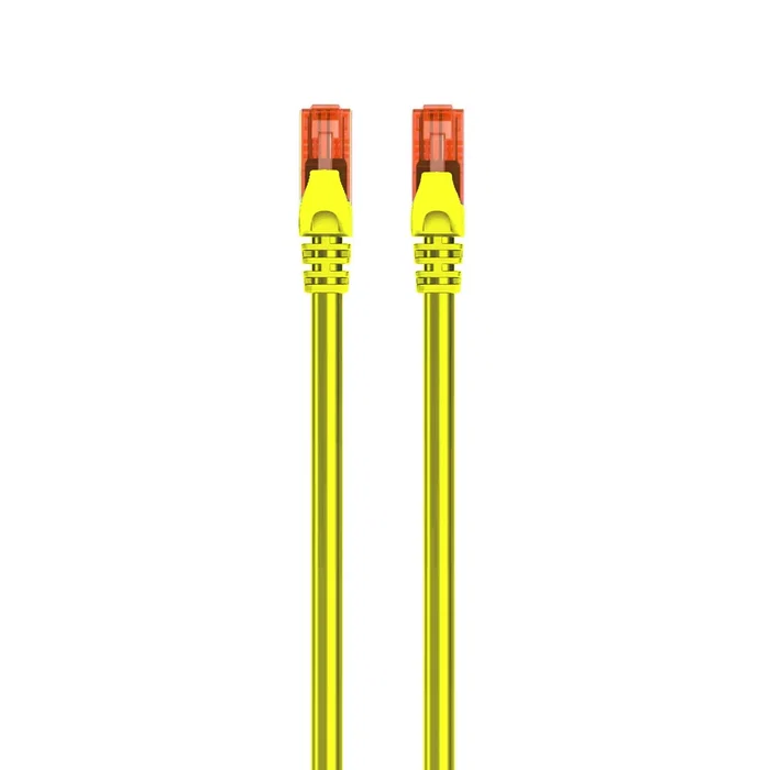 Ewent IM1011 Cable de red RJ45 UTP Cat6 1m Amarillo, Latiguillo de Ethernet, U/UTP, para Redes 10/100/1000 Mbps