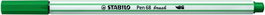 STABILO PEN 68 BRUSH Punta Pincel Verde Turquesa (Set de 10)