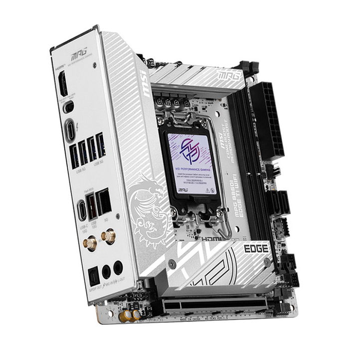 MSI MPG B860I EDGE TI WiFi Placa Base Mini-ITX (B860.S1851.mITX.DDR5) - Compatible con DDR5