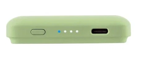 T'nB PBUMAG5GR Batería Externa 5000 mAh MagSafe Cargador Inalámbrico Rápido 20W Power Bank - Verde