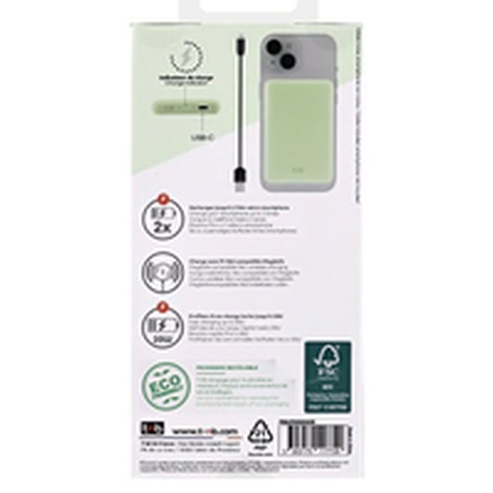 Tnb Batería Externa 5000 mAh con MagSafe, Compatible iPhone, Color Verde Tnb Batería Externa 5000 mAh con MagSafe, Compatible iPhone, Color Verde