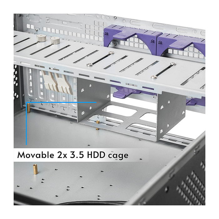 Chieftec UNC-409S-AIO-OP Rack-Servergehäuse Negro Servidor 4U ATX EATX Mini-ITX SSI CEB SSI EEB SGCC