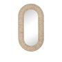 DKD Home Decor Espejo de Fibra Natural 69x8,5x128,5 cm