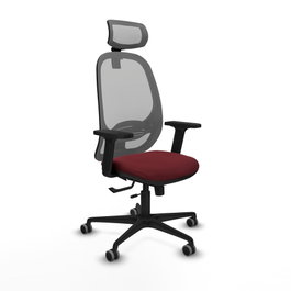 PIQUERAS Y CRESPO Silla de oficina Cilanco Sincro/Traslack Granate y Gris