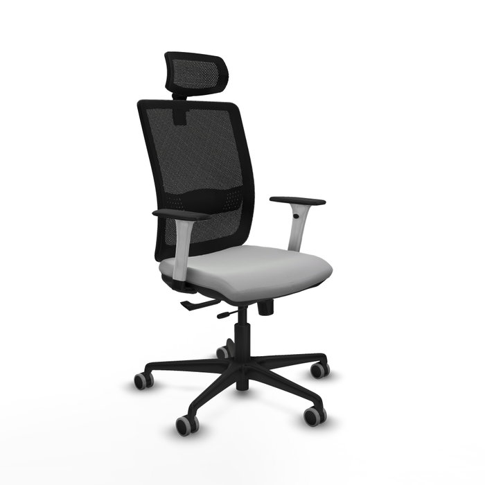 PIQUERAS Y CRESPO Silla de oficina Haches Gris claro y Negro PIQUERAS Y CRESPO Silla de oficina Haches Gris claro y Negro