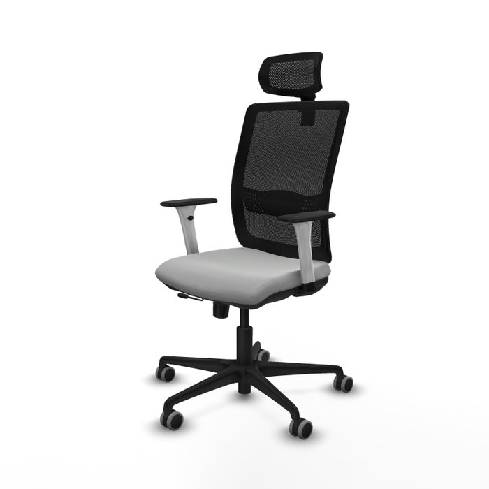 PIQUERAS Y CRESPO Silla de oficina Haches Gris claro y Negro PIQUERAS Y CRESPO Silla de oficina Haches Gris claro y Negro