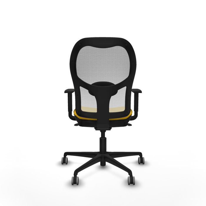 PIQUERAS Y CRESPO Silla de oficina Jorquera Amarillo y Blanco