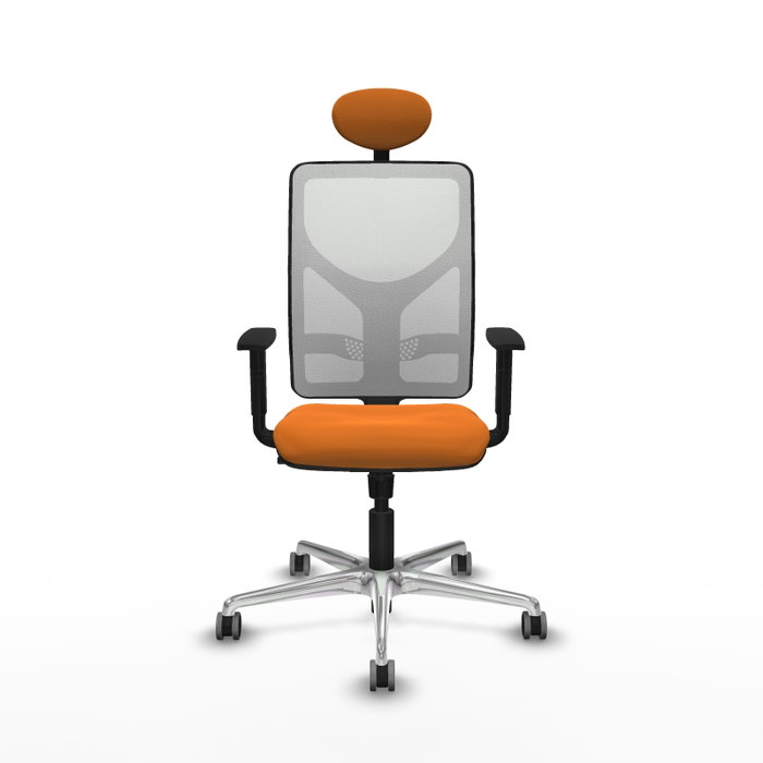 PIQUERAS Y CRESPO Silla de oficina Motilla Naranja y Blanco PIQUERAS Y CRESPO Silla de oficina Motilla Naranja y Blanco