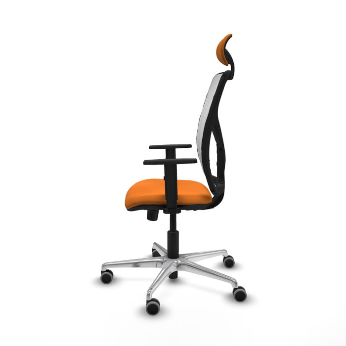 PIQUERAS Y CRESPO Silla de oficina Motilla Naranja y Blanco PIQUERAS Y CRESPO Silla de oficina Motilla Naranja y Blanco