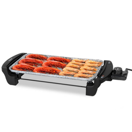 Cecotec Rock&Water 2000 Parrilla Eléctrica de Contacto, Plancha Asar 40x20 cm con Revestimiento RockStone, Termostato Regulable y Apta para Lavavajillas