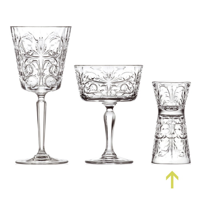 Rcr Cristalleria IT Medidor Doble 60-30 Ml Tattoo (6 Unidades)