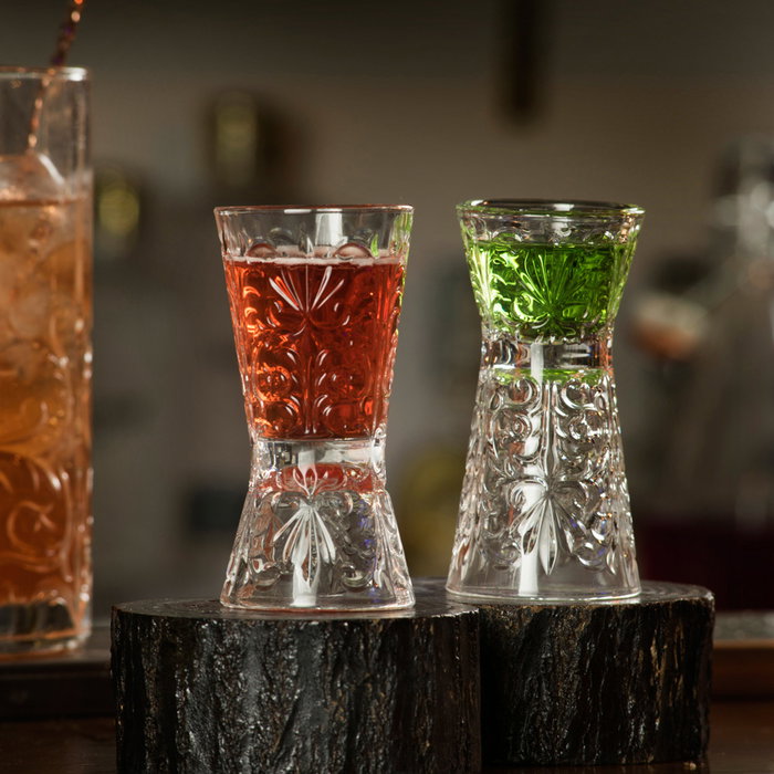 Rcr Cristalleria IT Medidor Doble 60-30 Ml Tattoo (6 Unidades)