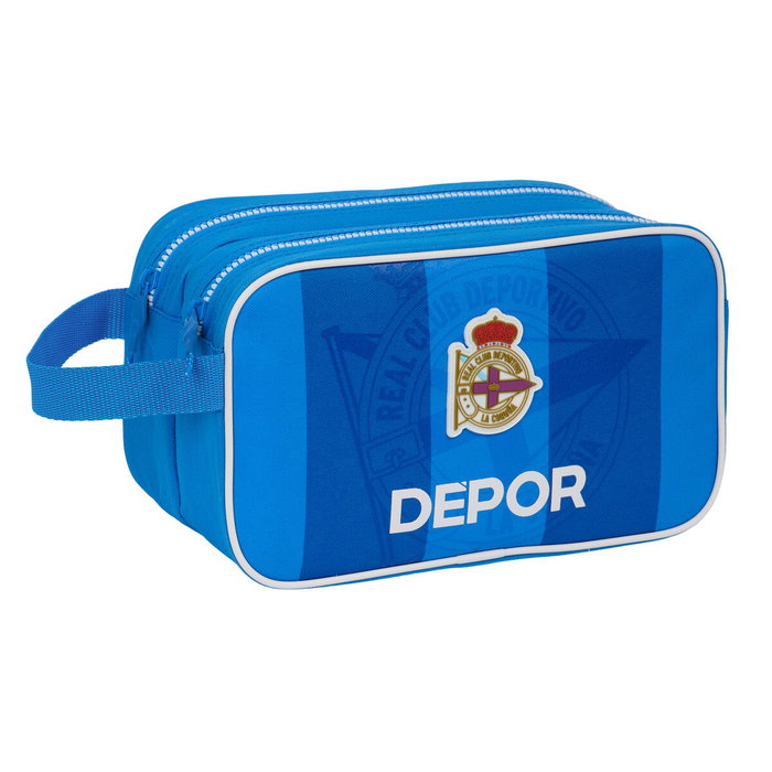 Safta Neceser Adaptable a Carro Real Deportivo De La Coruña con 2 Cremalleras