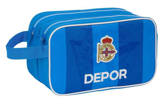Safta Neceser Real Deportivo De La Coruña 2 Cremalleras Adapt. Carro 26x15x12,5cm Safta Neceser Real Deportivo De La Coruña 2 Cremalleras Adapt. Carro 26x15x12,5cm