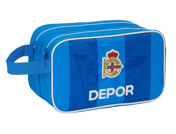 Safta Neceser Adaptable a Carro Real Deportivo De La Coruña con 2 Cremalleras