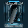 Vention CHLBD Hub USB 3.2 Gen 1 de 4 Puertos con Carga PD, 5 Gbps, Cable de 0.5m, Negro
