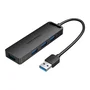 Vention CHLBD Hub USB 3.2 Gen 1 de 4 Puertos con Carga PD, 5 Gbps, Cable de 0.5m, Negro