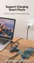 Vention CHLBD Hub USB 3.2 Gen 1 de 4 Puertos con Carga PD, 5 Gbps, Cable de 0.5m, Negro
