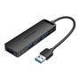Vention Hub USB 3.0 CHLBD 4 puertos con Micro USB PD Gris