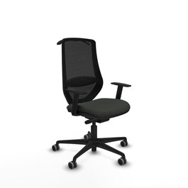 PIQUERAS Y CRESPO Silla de oficina Mardos con mecanismo Sincro/Traslack y brazos 1D