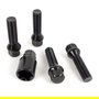 Omp Juego 4 Tornillos Antirrobo Llantas M14x1.5 Conico Largo 40-65mm Llave 17-19 Negro OMPS09841401