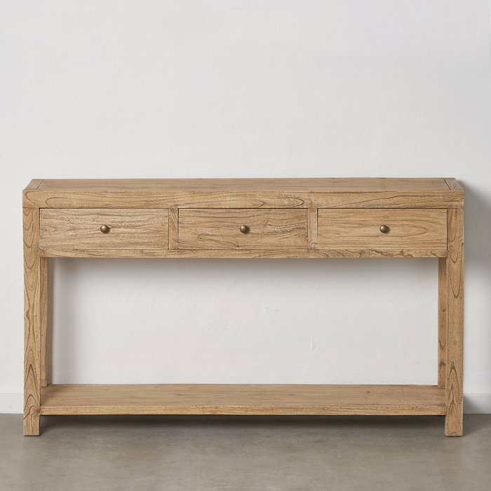 Consola Natural Madera Mindi Entrada 150 X 35 X 85 cm